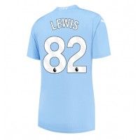 Dres Manchester City Rico Lewis #82 Domáci pre Ženy 2023-24 Krátky Rukáv